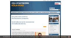 Desktop Screenshot of cdu-stadtbezirk-porz.de